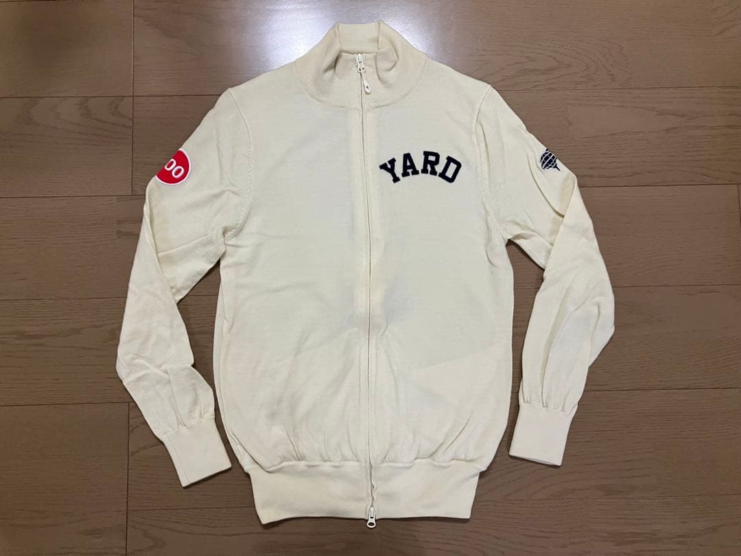 【ファウラ】BEAMS GOLF ZIPアップセーター アイボリー
