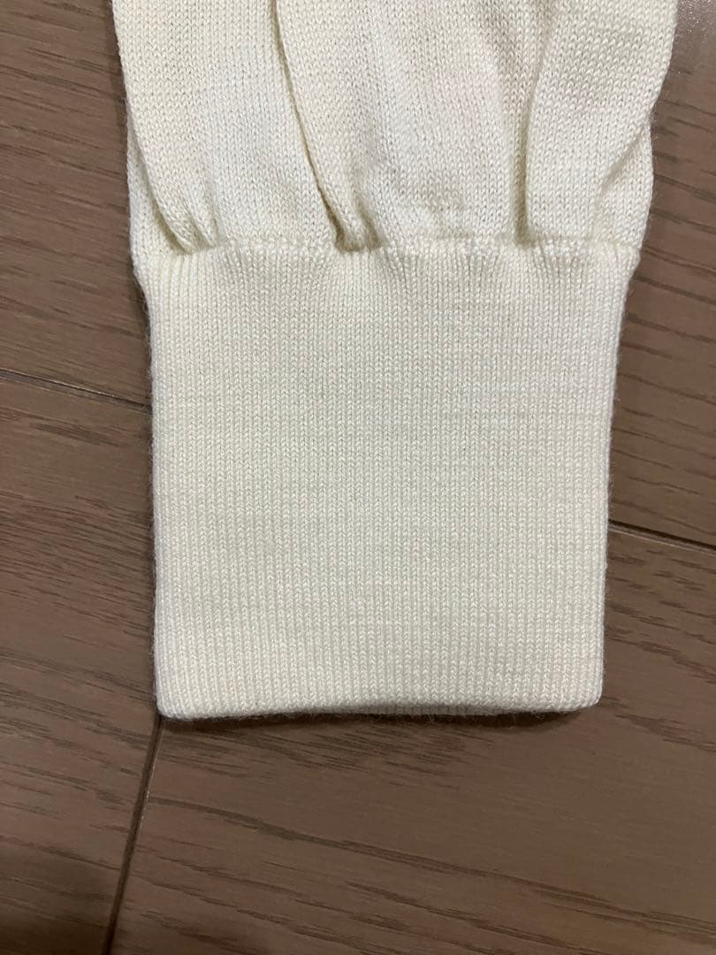【ファウラ】BEAMS GOLF ZIPアップセーター アイボリー