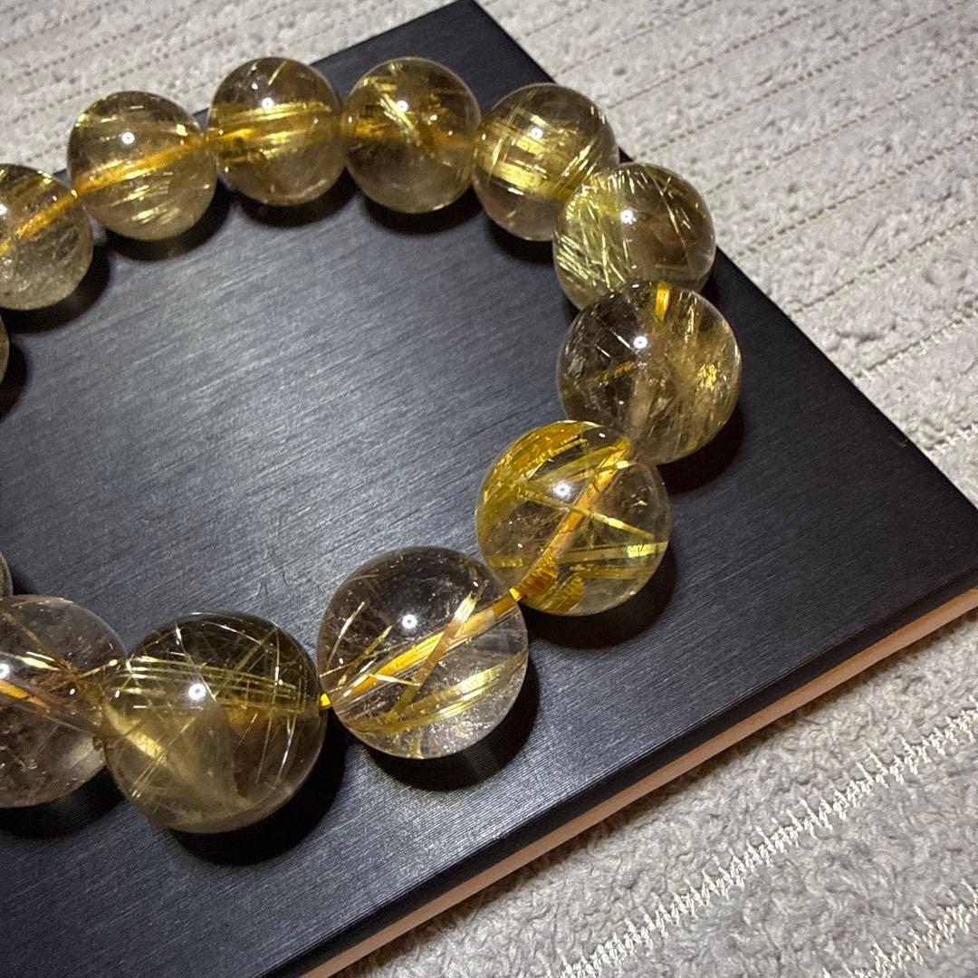 タイチンルチル ルチルクォーツ 天然石ブレスレット 在庫処分