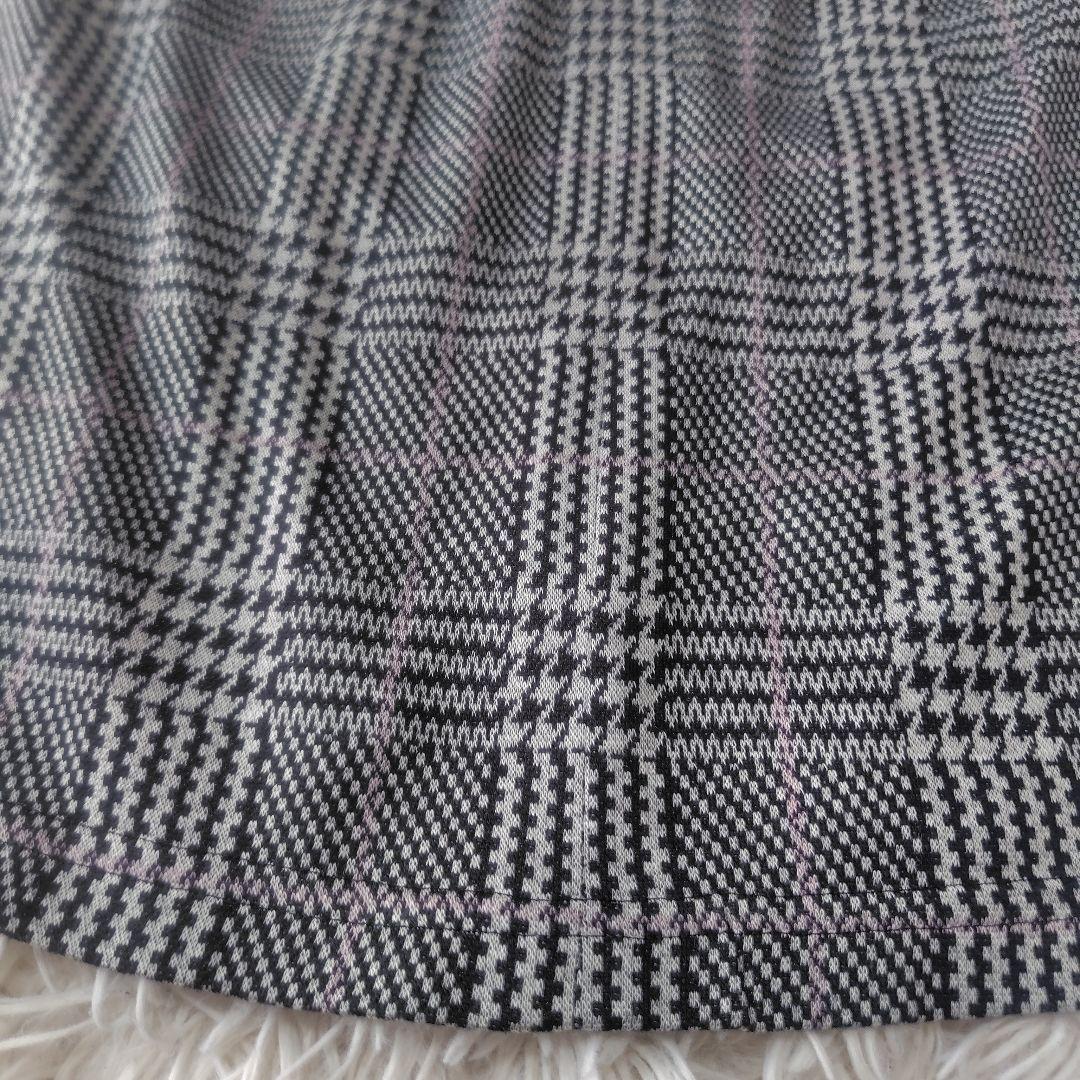 【極美品♡希少42】ローズティアラ　グレンチェックワンピースチュニック　リボン