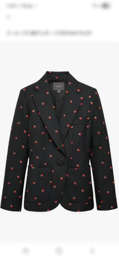ZARA STEFANO PILATI いちご柄ジャケット S