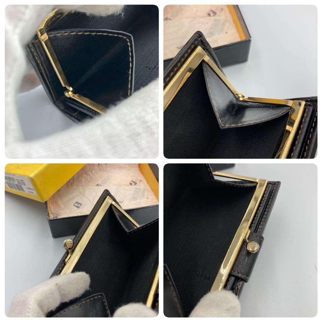 ！新品！　FENDI フェンディ　折り財布　がま口　付属品完備