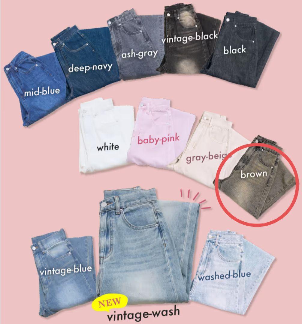 【もんも様】TWW DENIM ブラウン XXS/S 2(g+c)