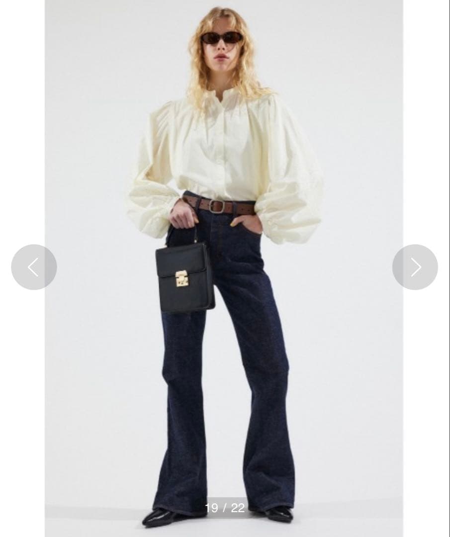 極美品 MOUSSY MVS FLARE 23インチ＊フレアデニム＊インディゴ