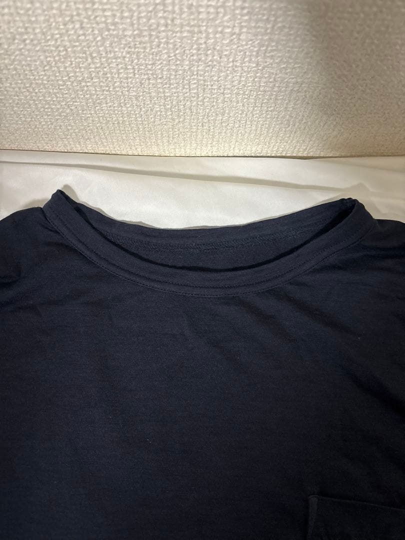 SNBYA.H/GARMENT DYED WOOL TEE/ポケットTシャツ/L