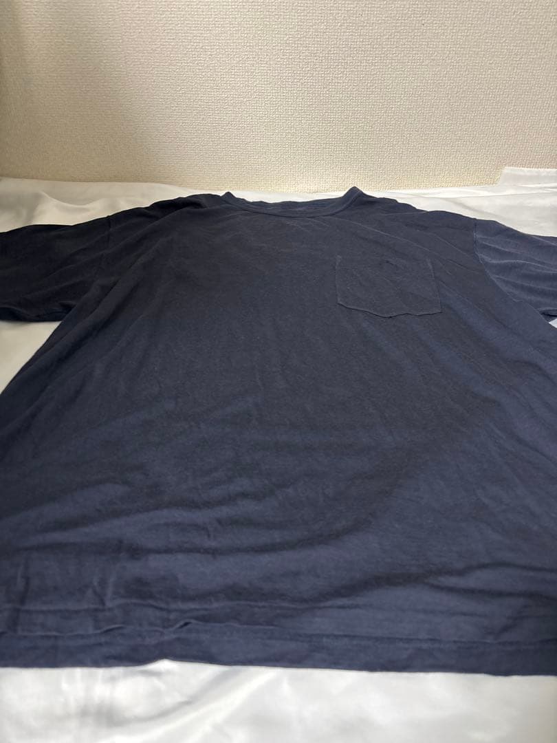 SNBYA.H/GARMENT DYED WOOL TEE/ポケットTシャツ/L