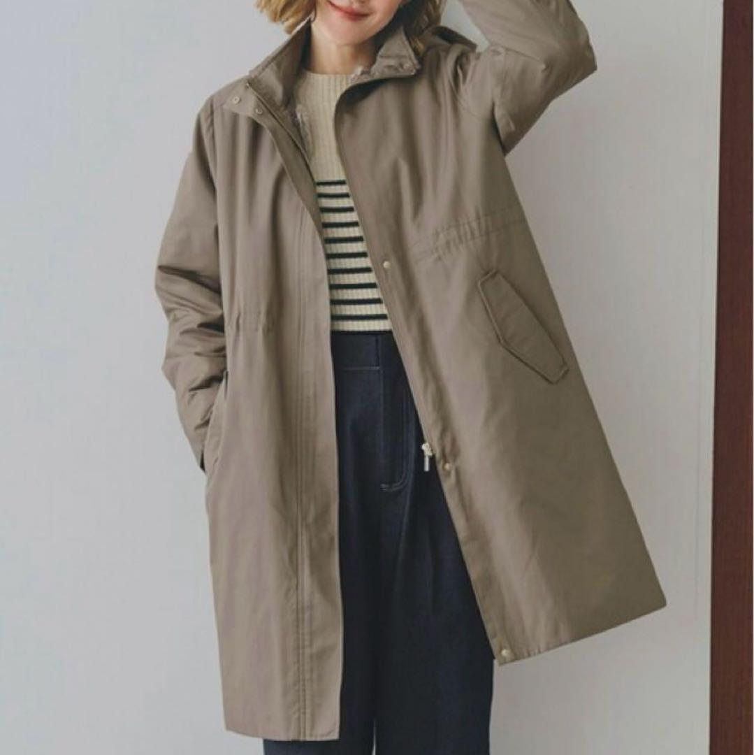 新品タグ付き grove＊【撥水】4WAYフェイクファーライナーロングマンパ