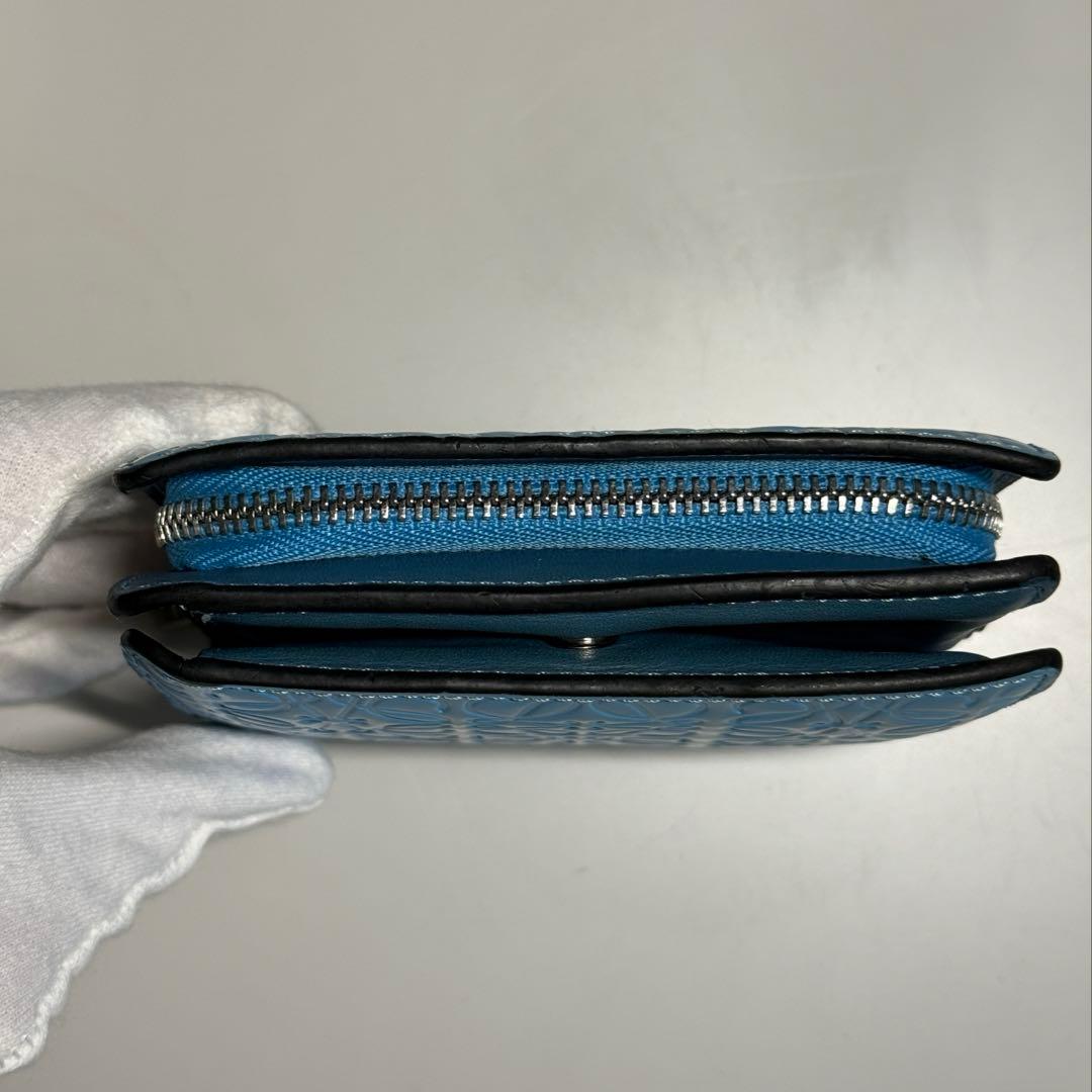 ロエベ　二つ折り財布　ウォレット　SKYBLUE