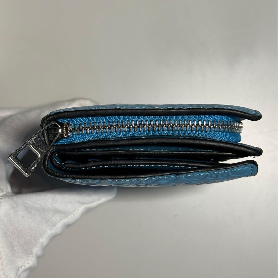 ロエベ　二つ折り財布　ウォレット　SKYBLUE