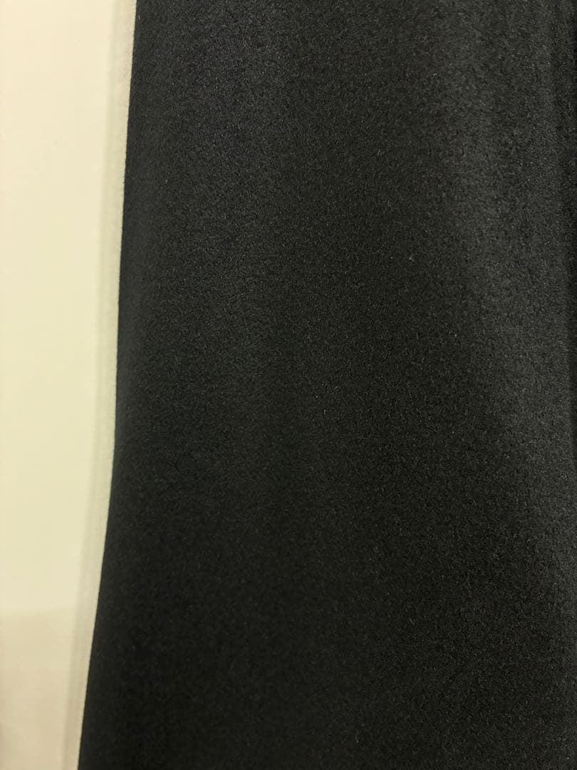 極美品Ｌカシミヤ100%黒ロングコート着丈118cm 冠婚葬祭フォーマル 高品質