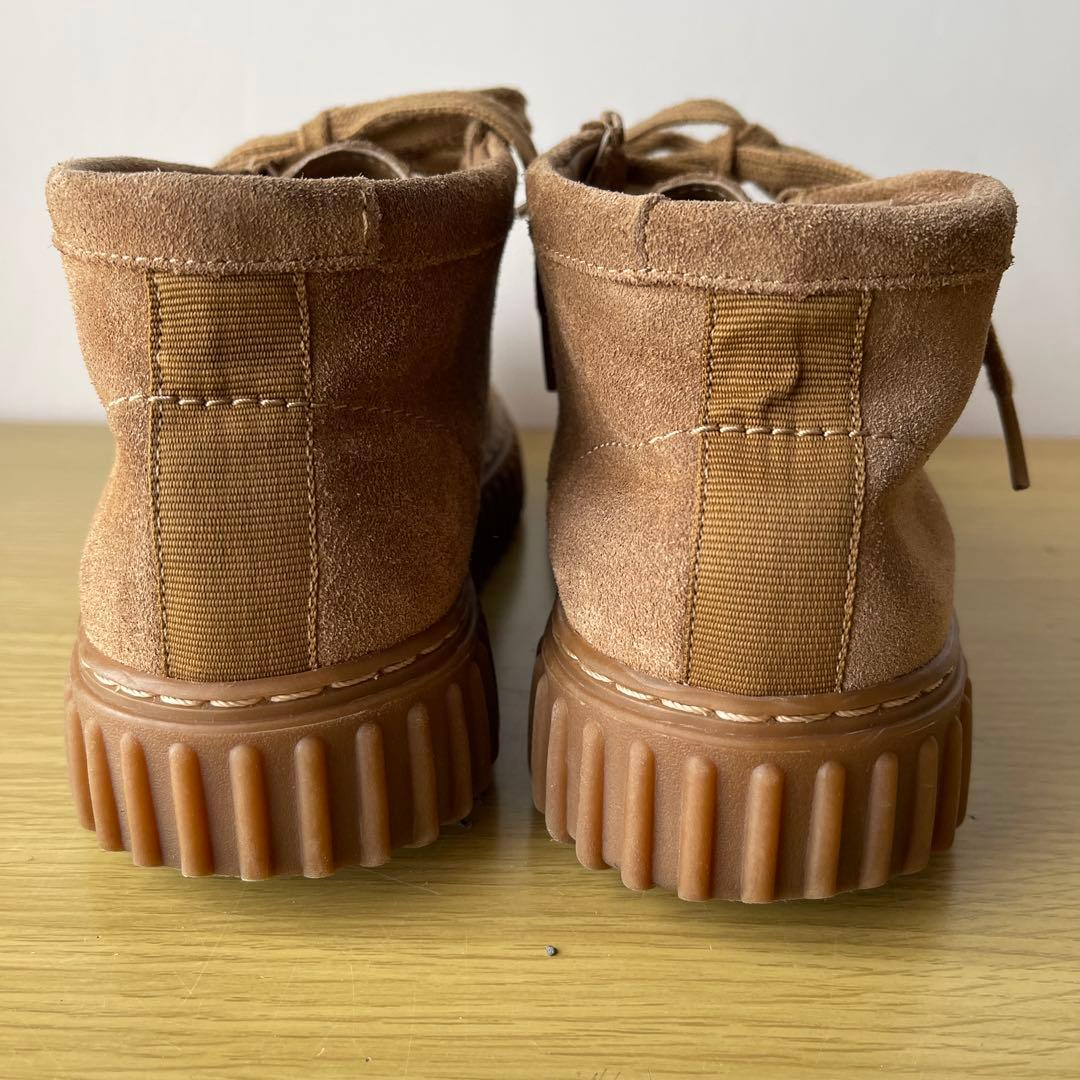 【Clarks】Torhill Hi モカシン/スニーカー ダークサンドスエード