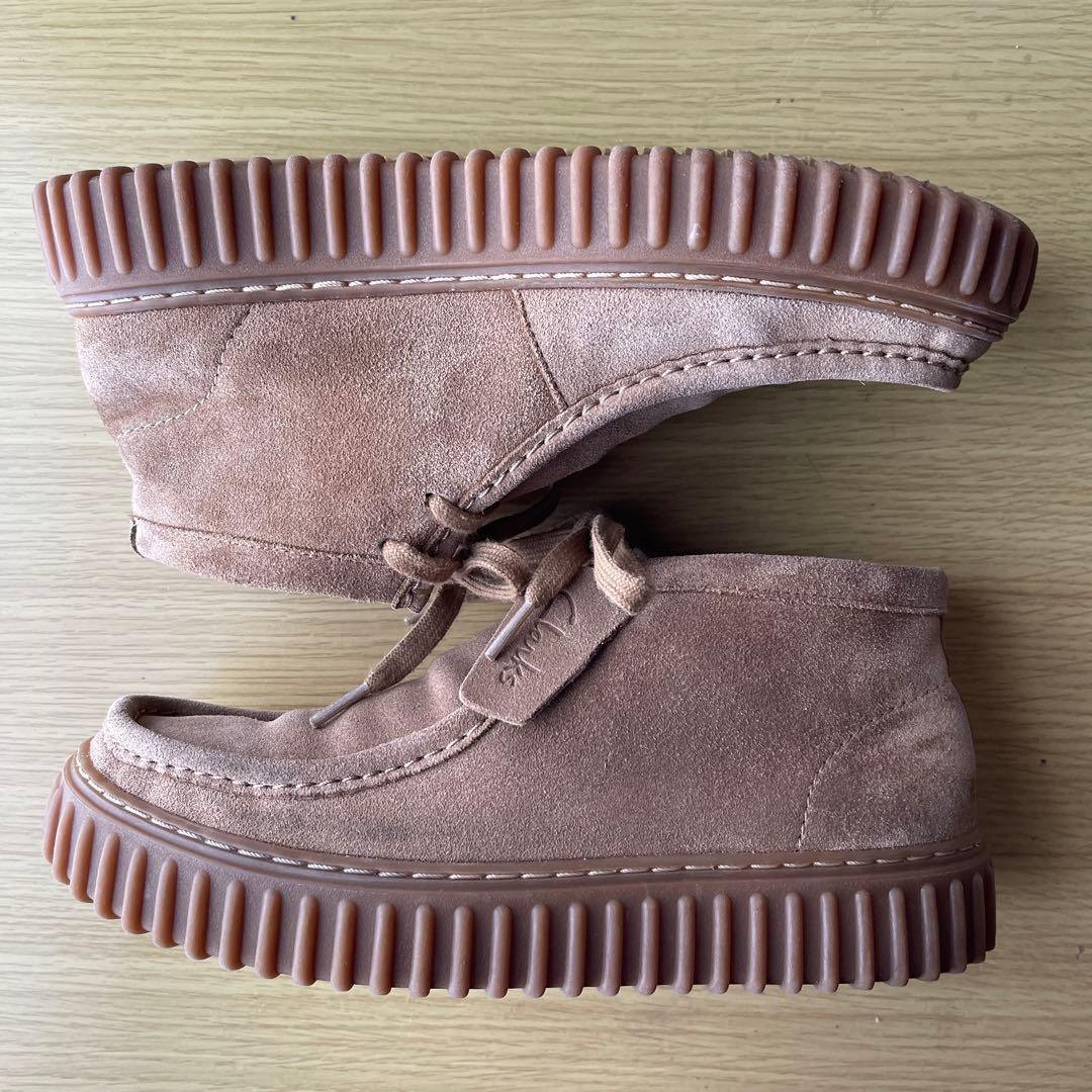 【Clarks】Torhill Hi モカシン/スニーカー ダークサンドスエード