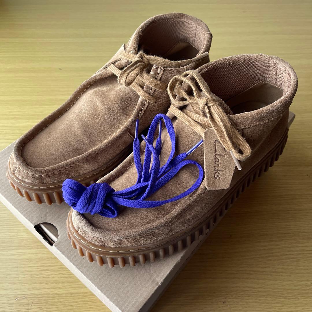 【Clarks】Torhill Hi モカシン/スニーカー ダークサンドスエード