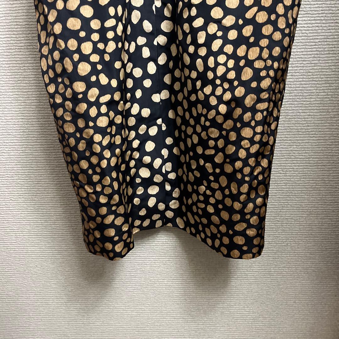 Christian Dior ドット模様 ノースリーブ ドレス
