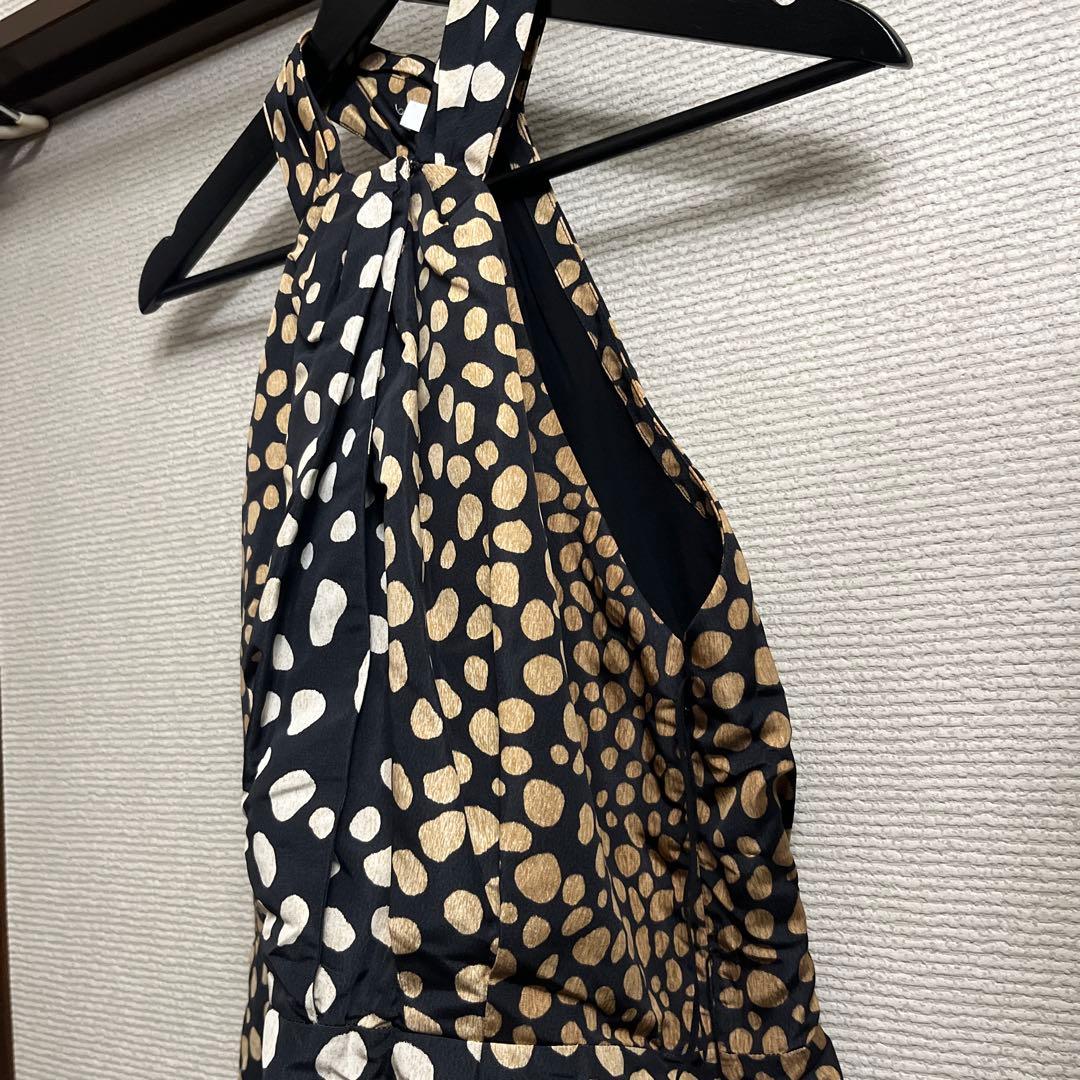 Christian Dior ドット模様 ノースリーブ ドレス