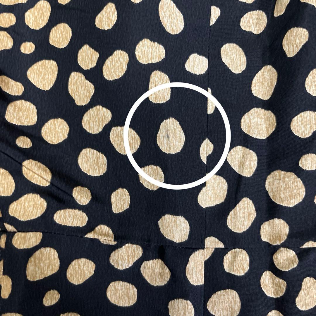 Christian Dior ドット模様 ノースリーブ ドレス