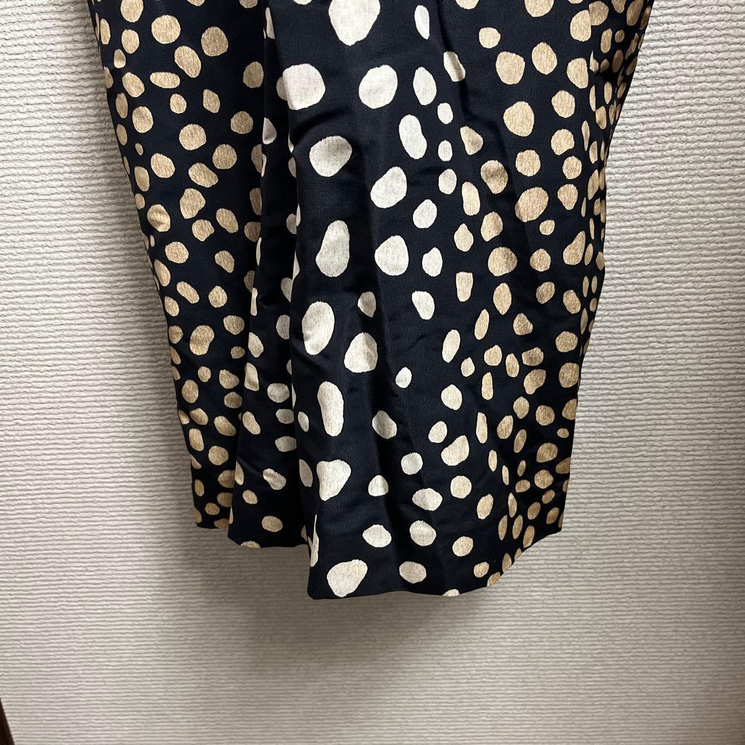 Christian Dior ドット模様 ノースリーブ ドレス