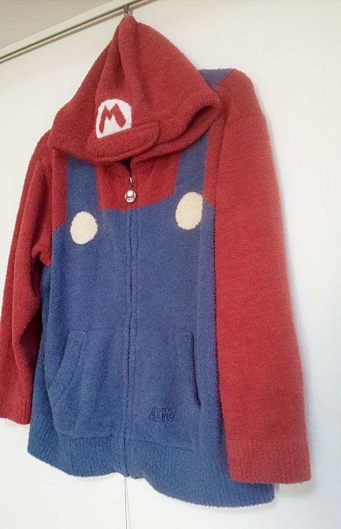 ジェラートピケ × マリオ コラボ ルームウェア 美品 キノピオ パーカー