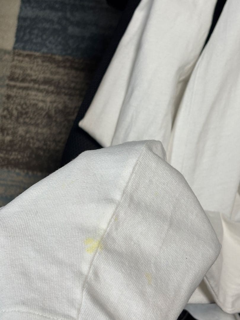 GRANCY グラフィックダメージ 長袖Tシャツ M ホワイト