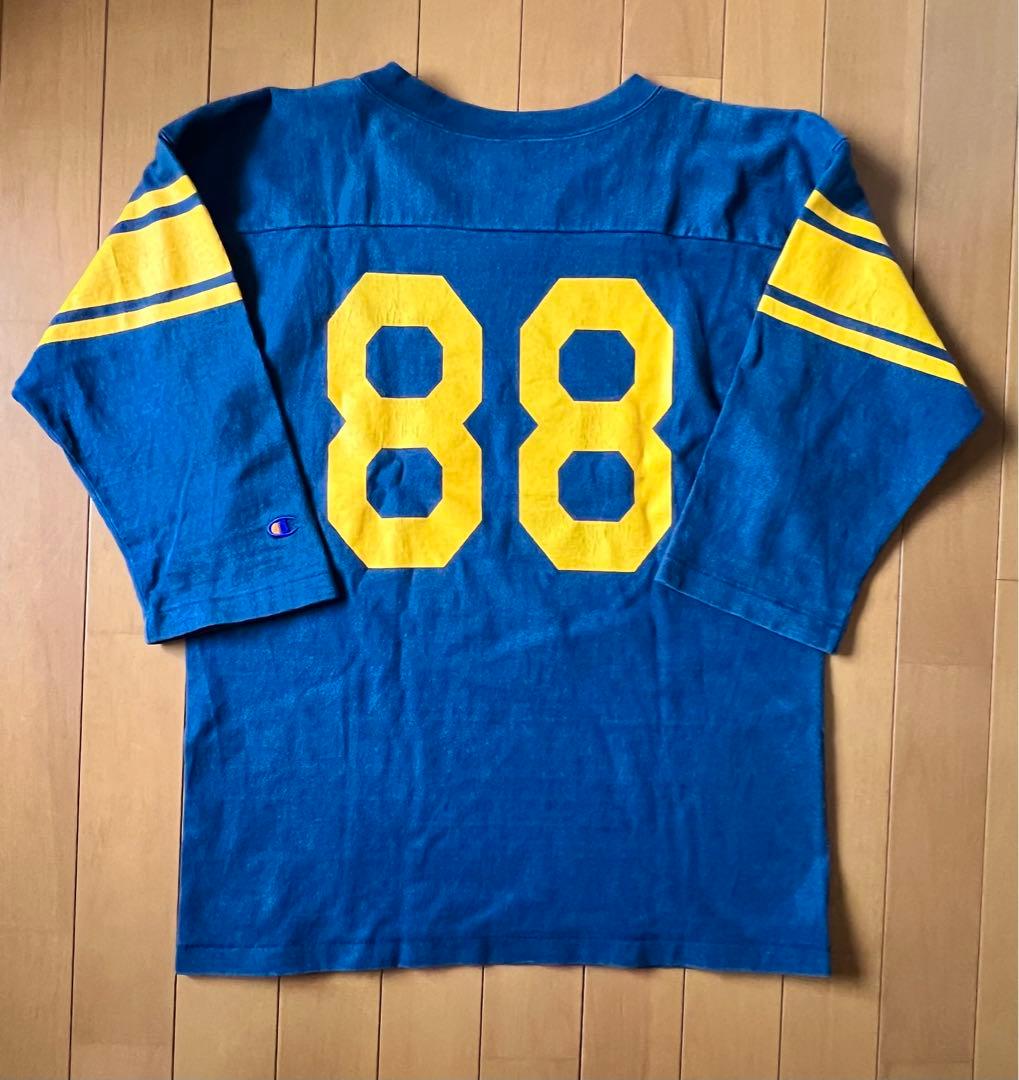 70s 復刻 champion フットボール ナンバリングTシャツ