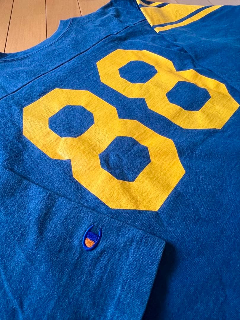 70s 復刻 champion フットボール ナンバリングTシャツ