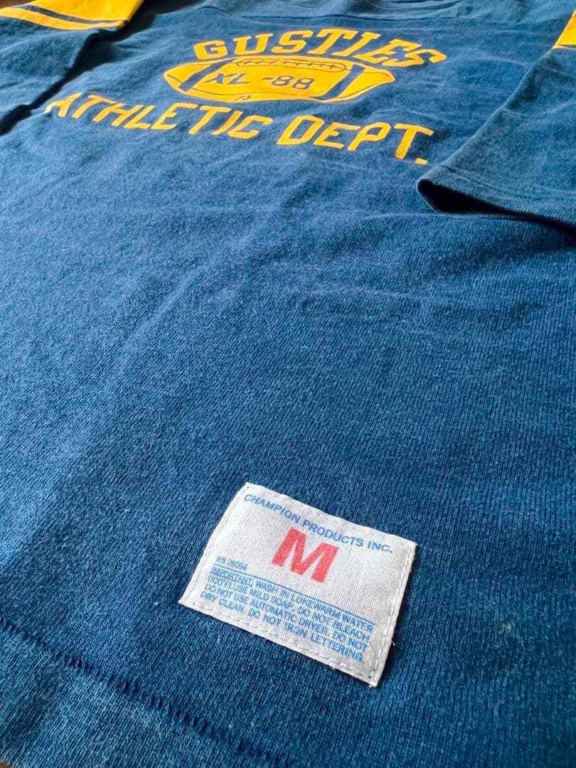 70s 復刻 champion フットボール ナンバリングTシャツ