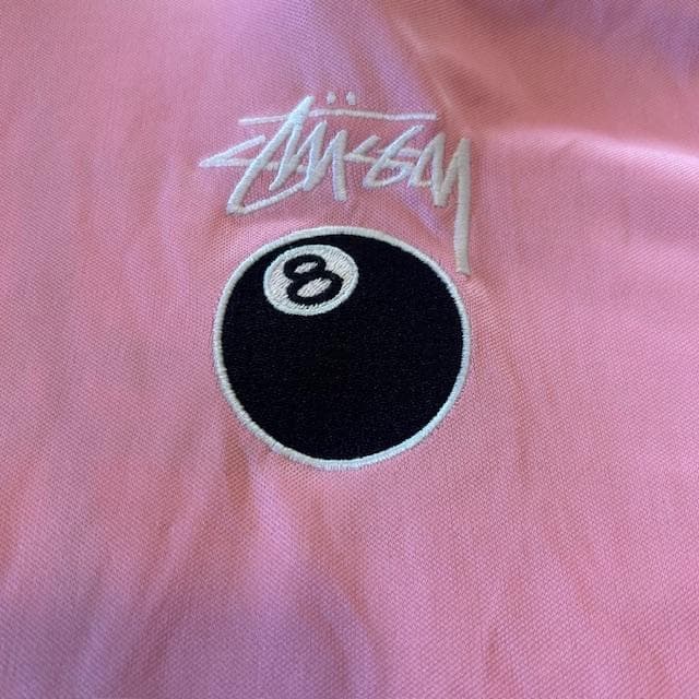 新品未使用stüssy ピンク 刺繍 Football TEE フットボールT