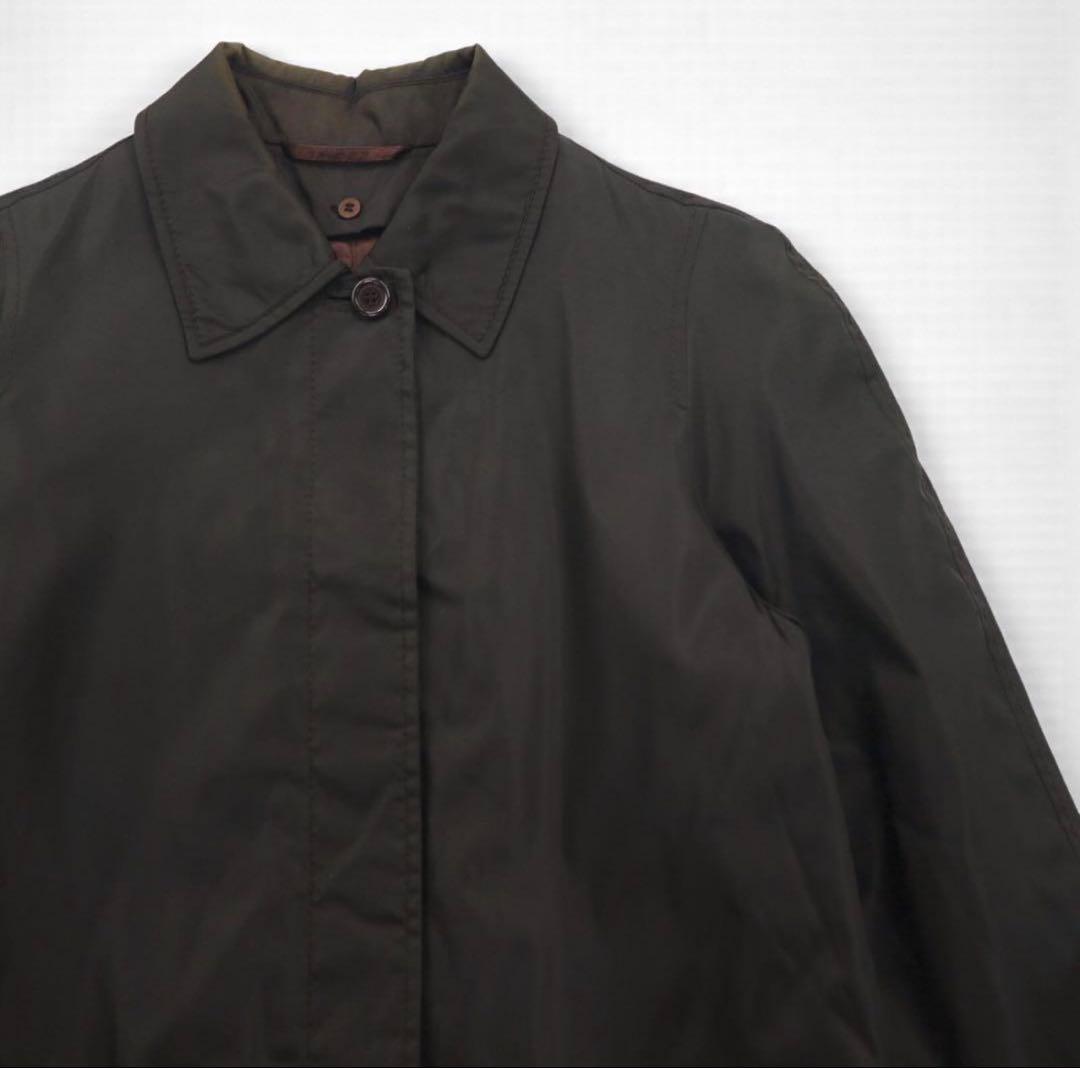 90s PRADA イタリア製 バルマカーン ナイロン ステンカラーコート S