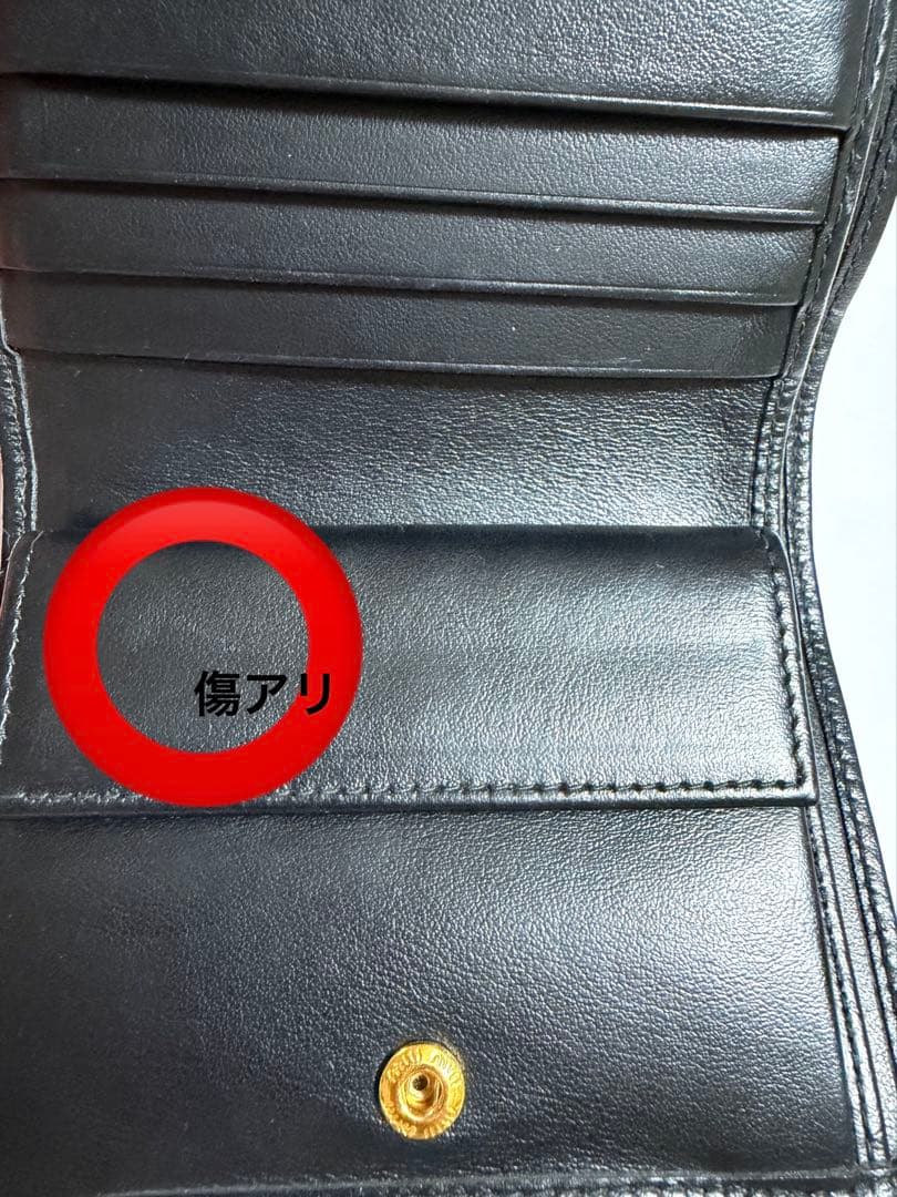 miumiu SOFT CALF BIKER 二つ折り財布