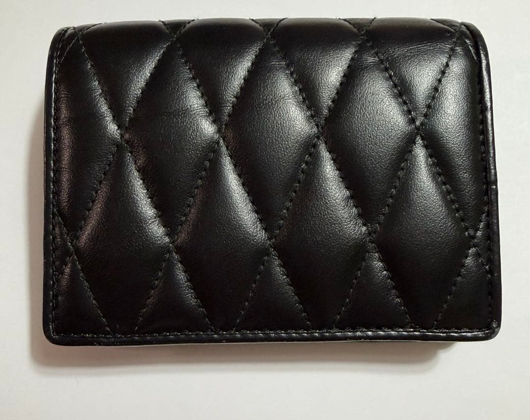 miumiu SOFT CALF BIKER 二つ折り財布