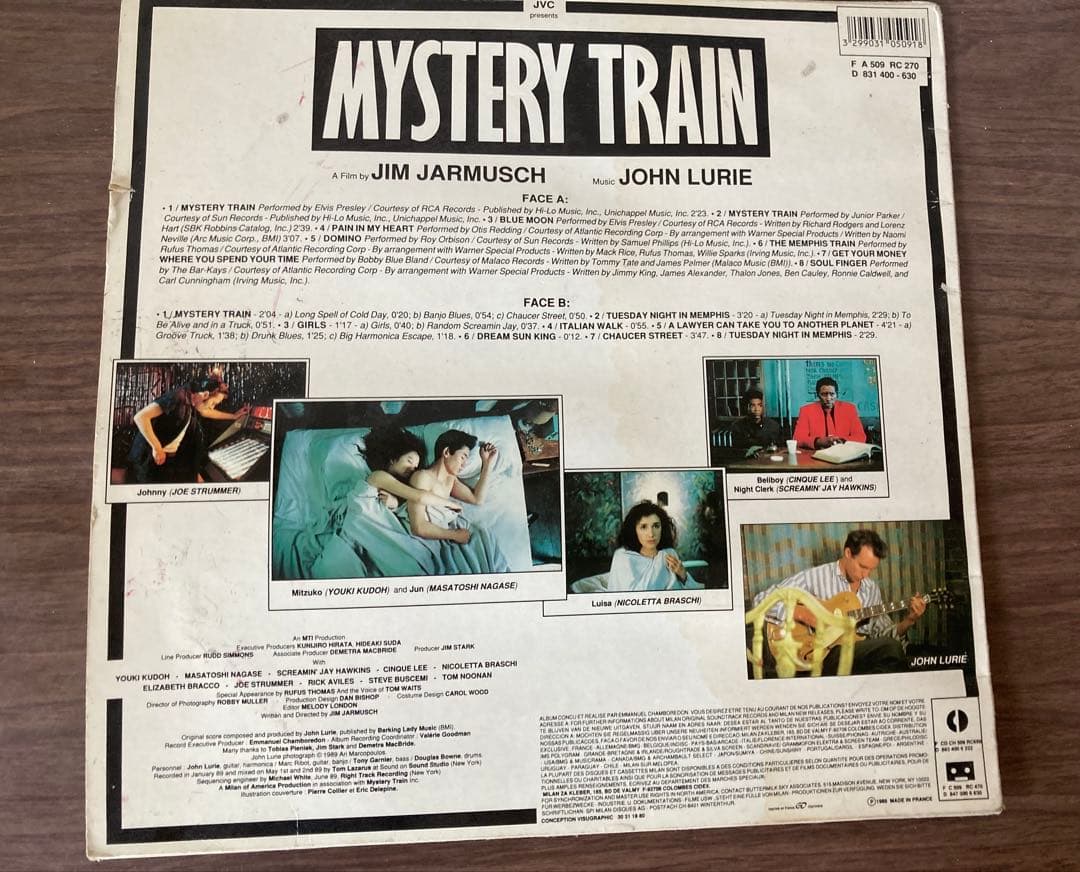 【希少LP】ミステリー・トレイン サントラ (Jim Jarmusch)