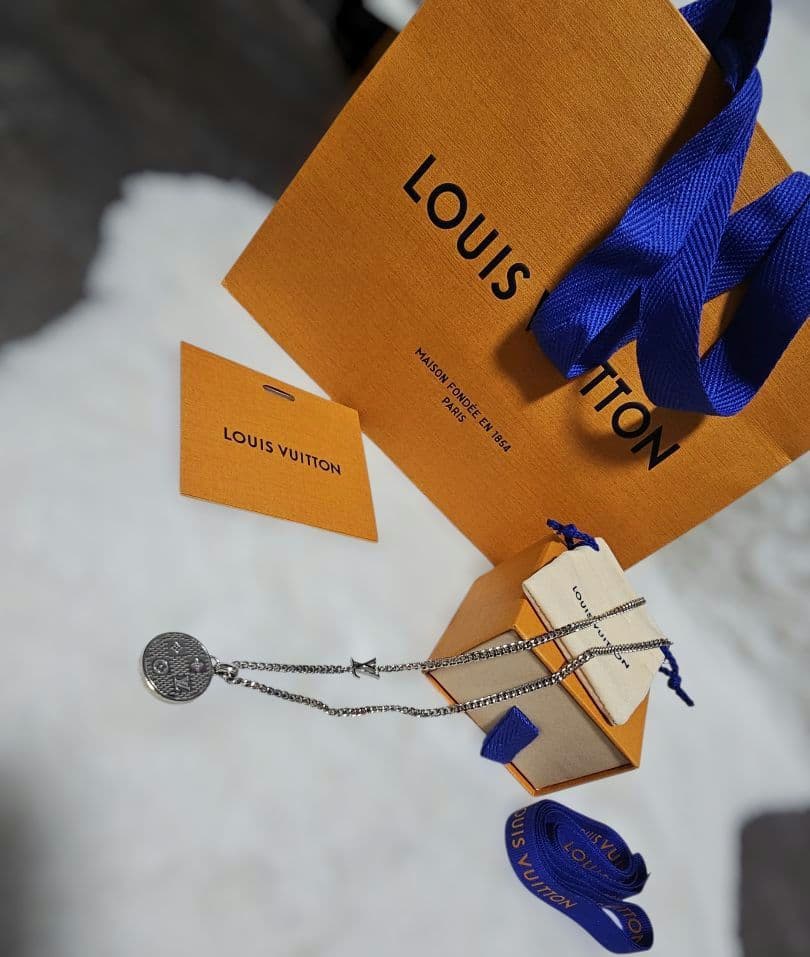 【美品】Louis Vuitton ペンダント・ダミエステープル
