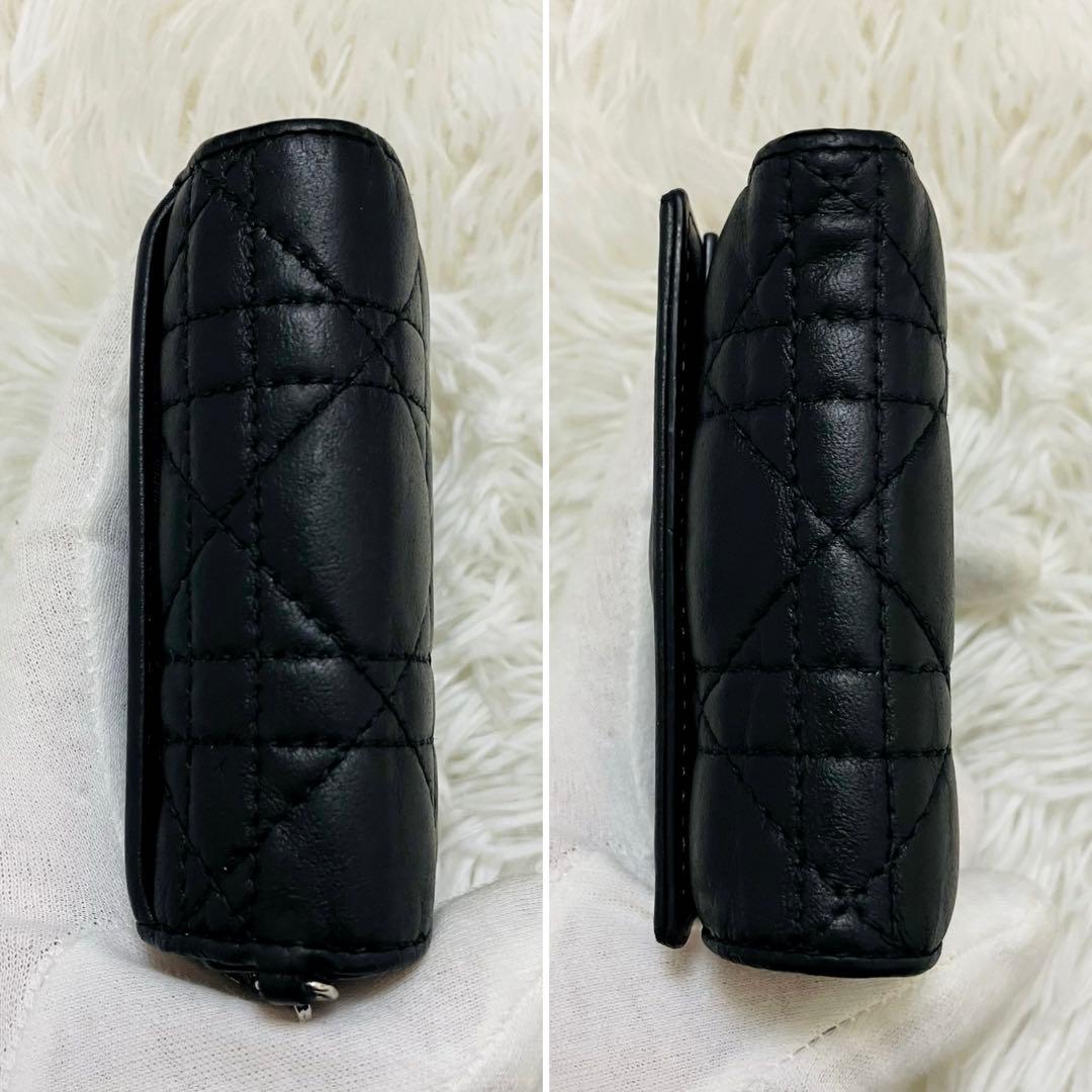 【ららり】極美✨ディオール✨三つ折り財布 カナージュ ロータス