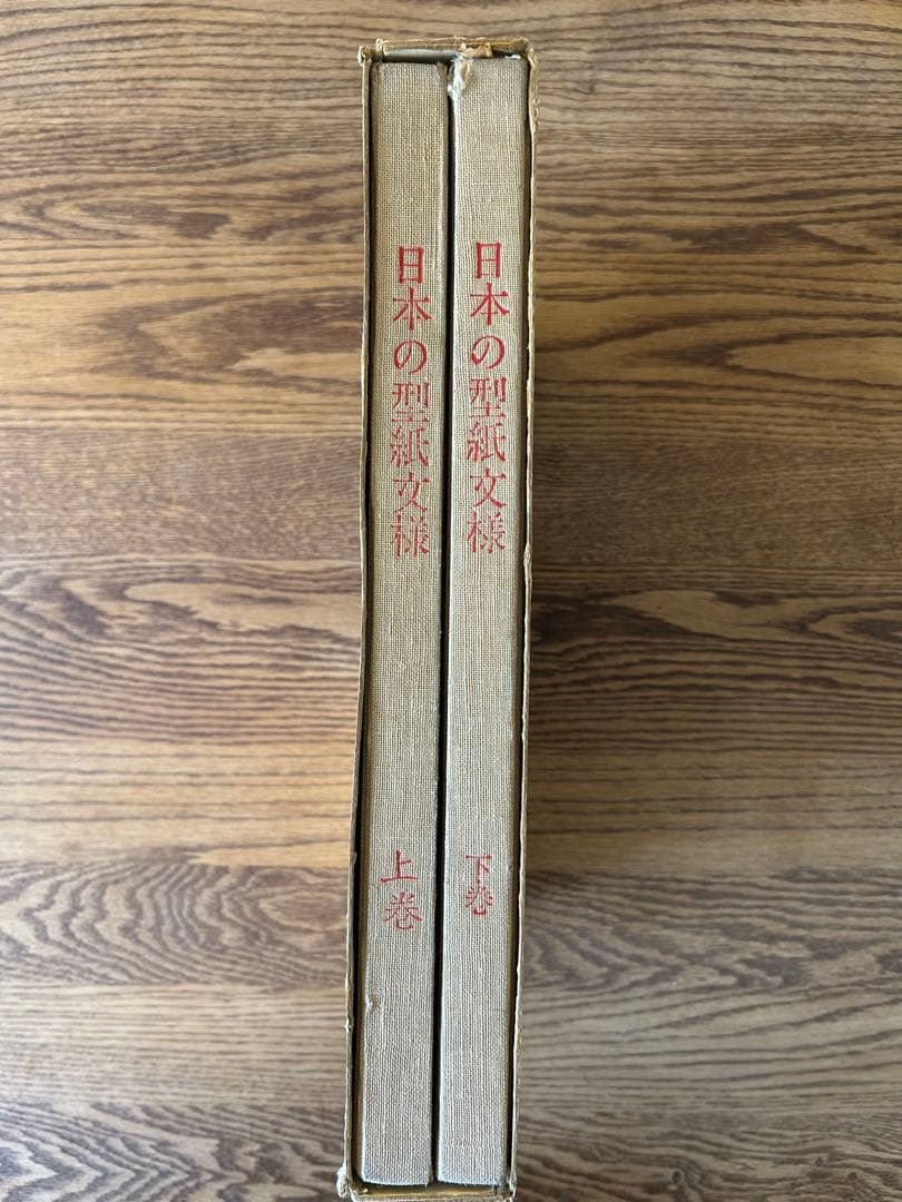日本の型紙文様　大型本　上巻・下巻セット