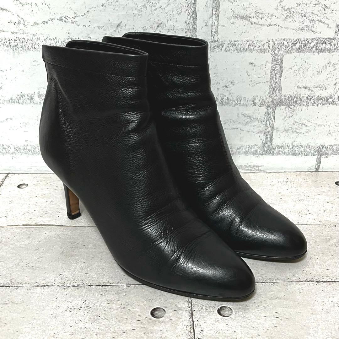 【ペリーコ】バックジップ ショートブーツ TAXI♡ブラック 38