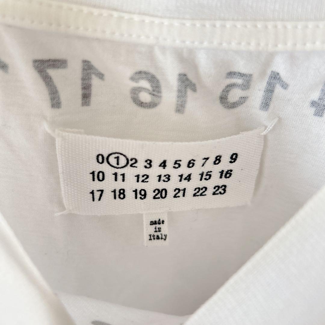 メゾンマルジェラ 半袖Tシャツ 数字プリント