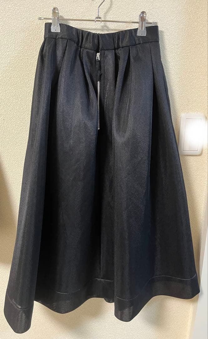 CELFORD セルフォード　ダブルラッセルボリュームスカート　BLK
