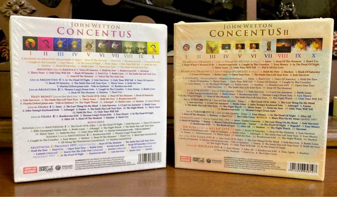 JOHN WETTON : CONCENTUS 1&2BOXセット:ウェットン