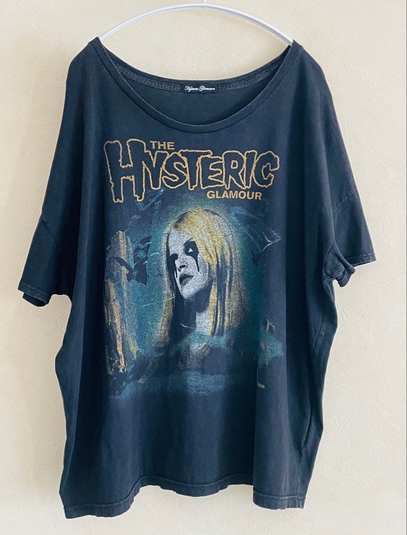 Hysteric Glamour Tシャツ ゆったりめ 黒