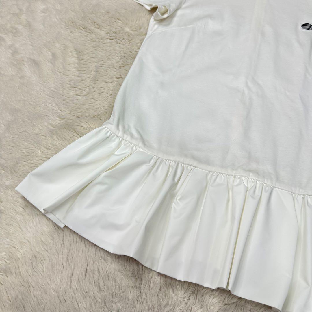 ✨美品✨ボーダーズアットバルコニー 名作HEM TEE ペプラム 38 M
