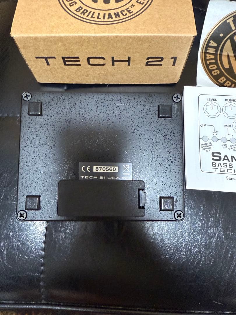 【超美品】Tech 21 SansAmp Bass D DI