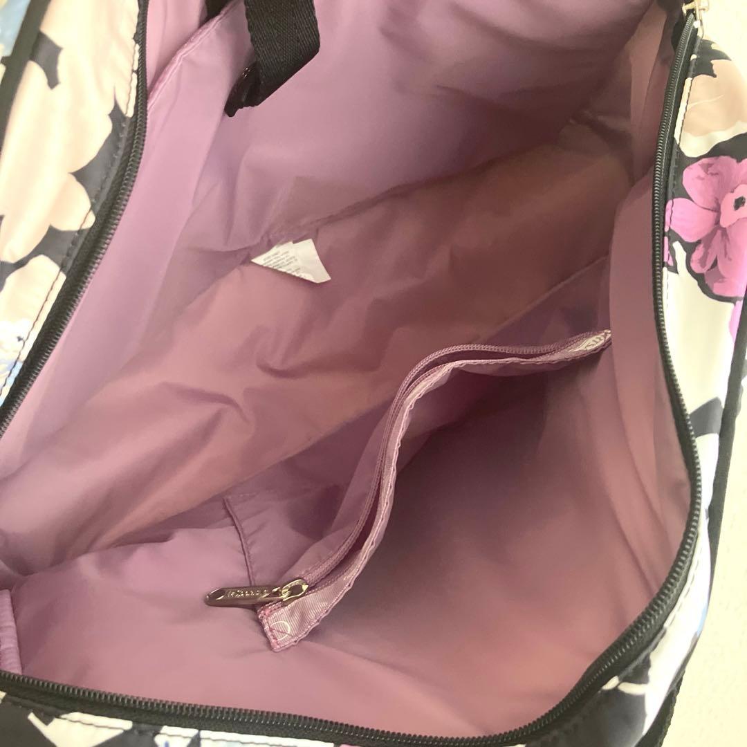 美品　LESPORTSAC レスポート　花柄ボストンバック　旅行　タブレット入れ