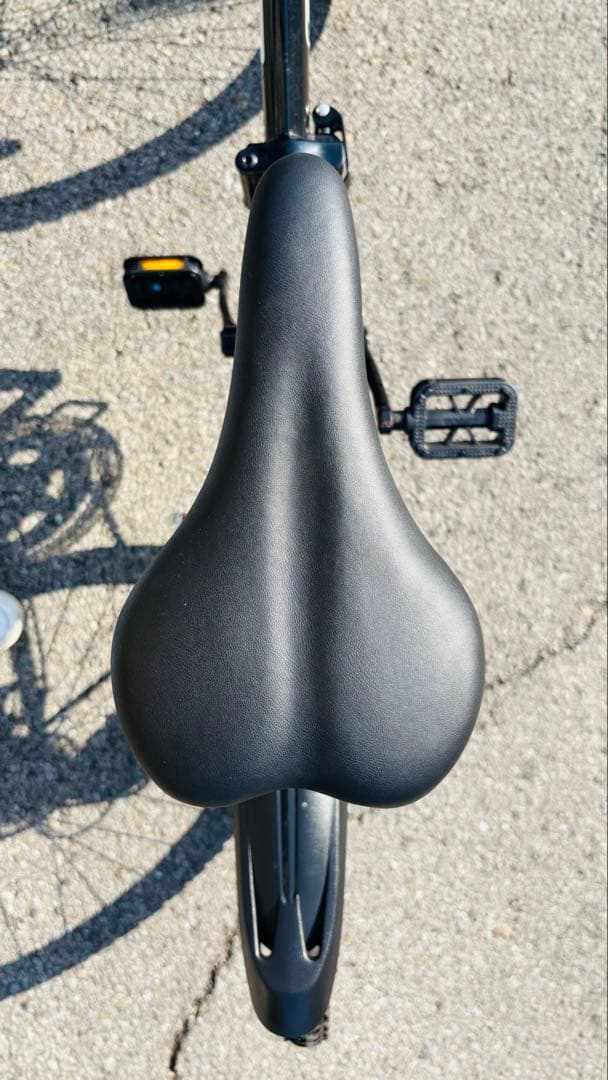 「悪魔」美品・即乗りOK24インチ折りたたみ自転車6段変速カゴ鍵ライト付き