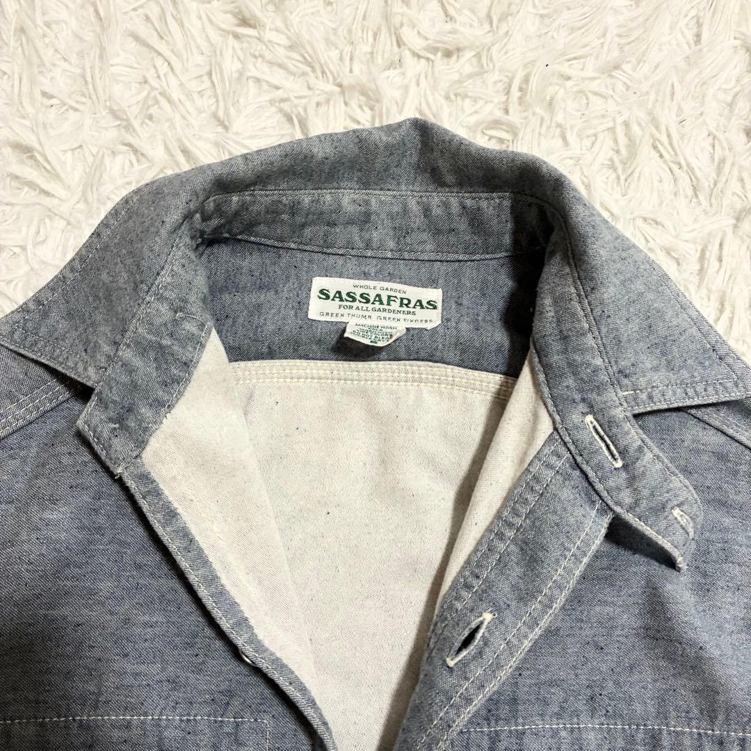 【SASSAFRAS】 TREE CHOPPER HALF プルオーバーシャツS