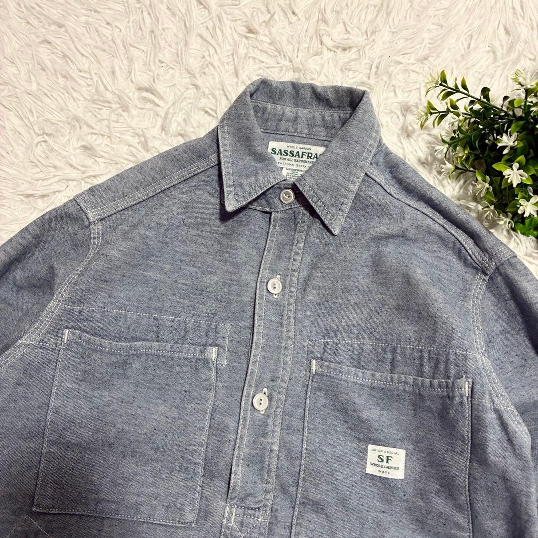 【SASSAFRAS】 TREE CHOPPER HALF プルオーバーシャツS