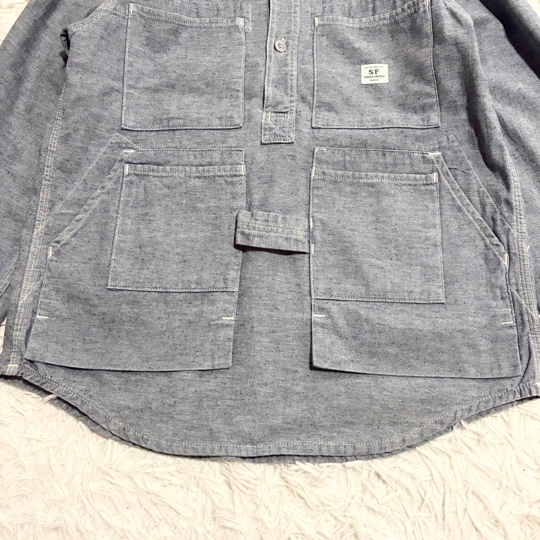 【SASSAFRAS】 TREE CHOPPER HALF プルオーバーシャツS