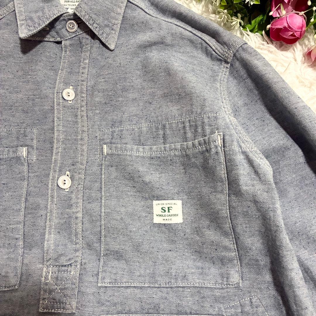【SASSAFRAS】 TREE CHOPPER HALF プルオーバーシャツS
