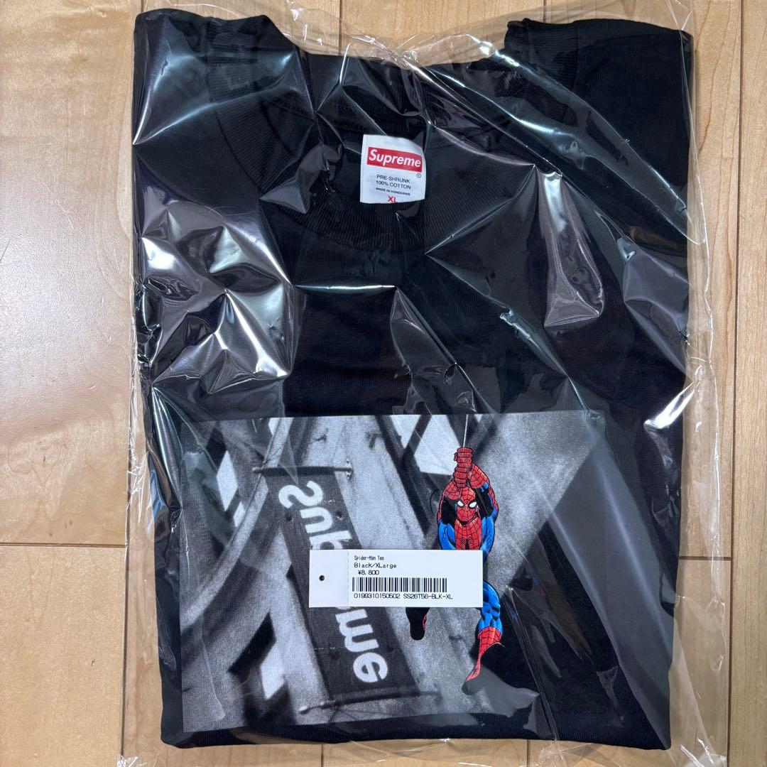 トップス Supreme Spider-Man Tee Black XLarge