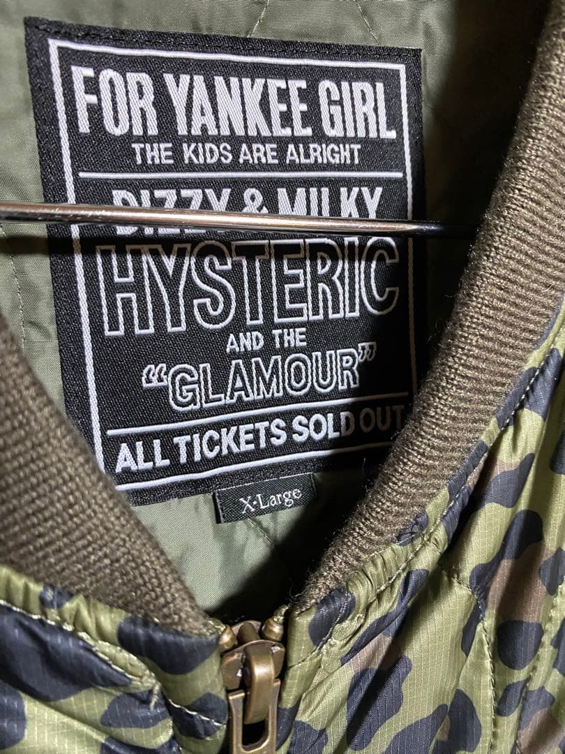 HYSTERIC GLAMOUR ヒョウ柄 MA-1ジャケット X-Large
