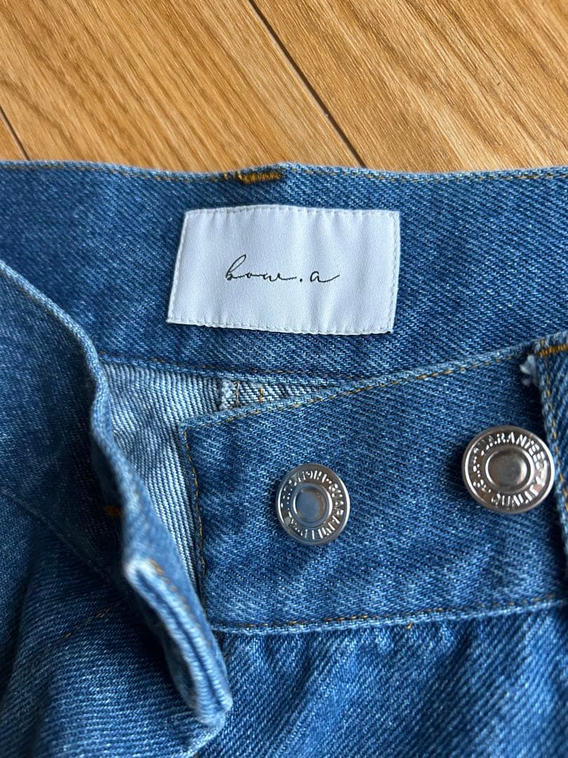 パンツ bow.a DENIM TUCK PANTS